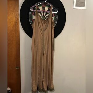 Free people LOOK ALIKE Elegant Tan Jumpsuit